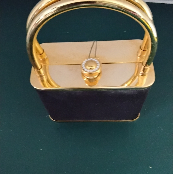 Sasha Black and Gold Women's Handbag - Picture 5 of 11